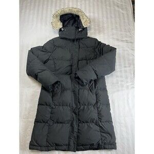 L.L. Bean Coat Women’s Size XS Long Down Insulated Puffer Faux Fur Hood READ